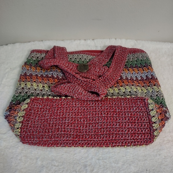 Sak Bag Cambria Knit Crochet Hobo Rainbow Soho - Picture 8 of 10
